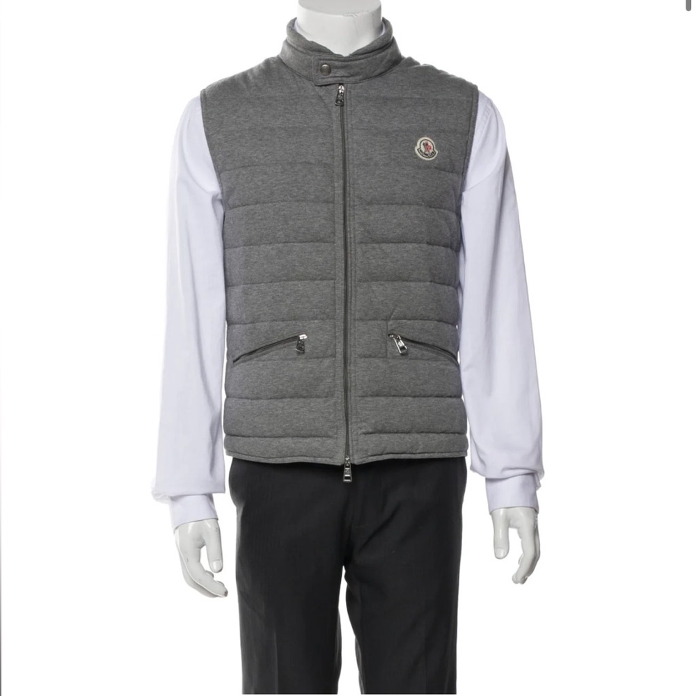 Moncler Gray Puffer Vest for Men